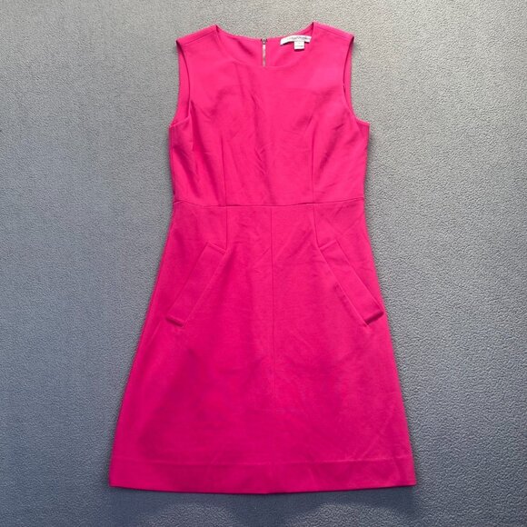 Diane Von Furstenberg Carpreena Mini Gardenia Stretch Knit Sheath Dress 4 $325 - Picture 12 of 12